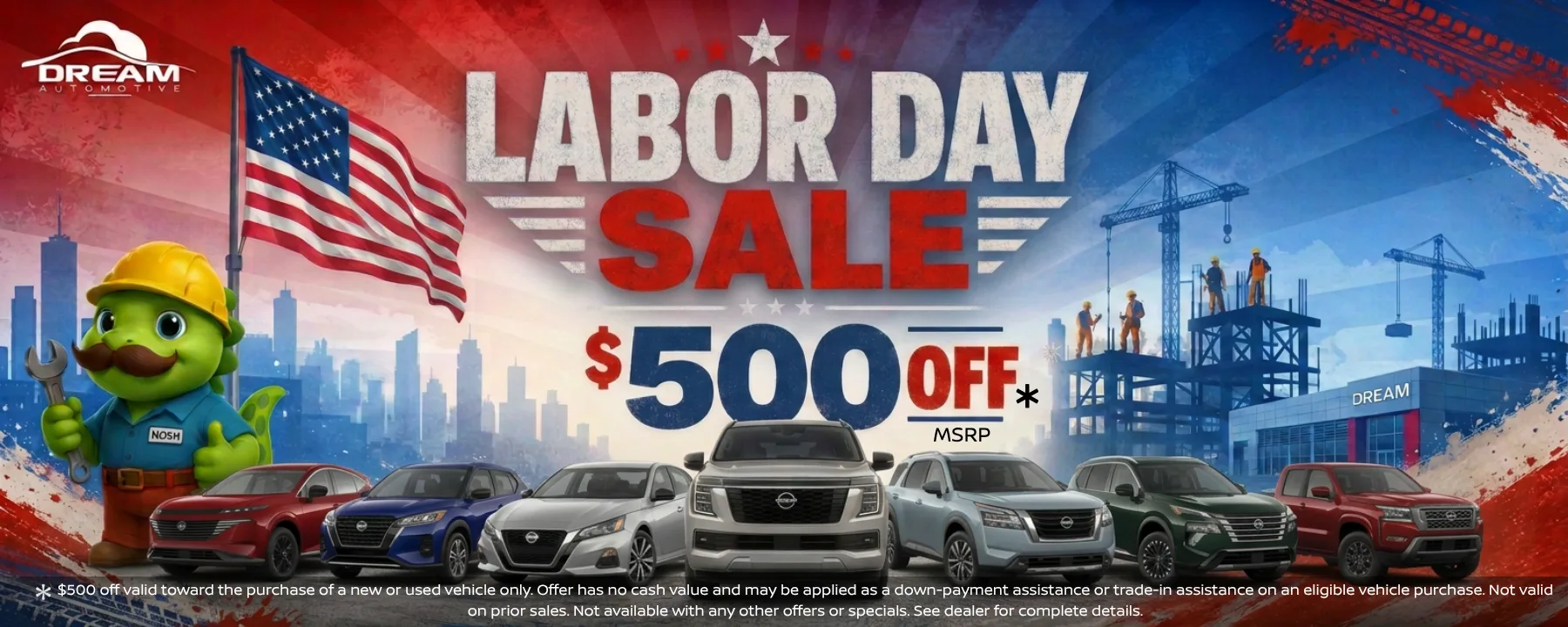 Labor Day Sale: $500 off MSRP at Dream Nissan