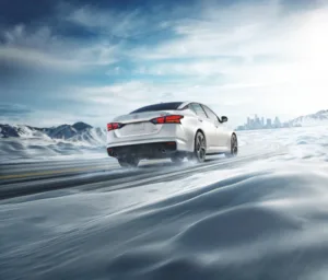 nissan 2023 altima in the snow