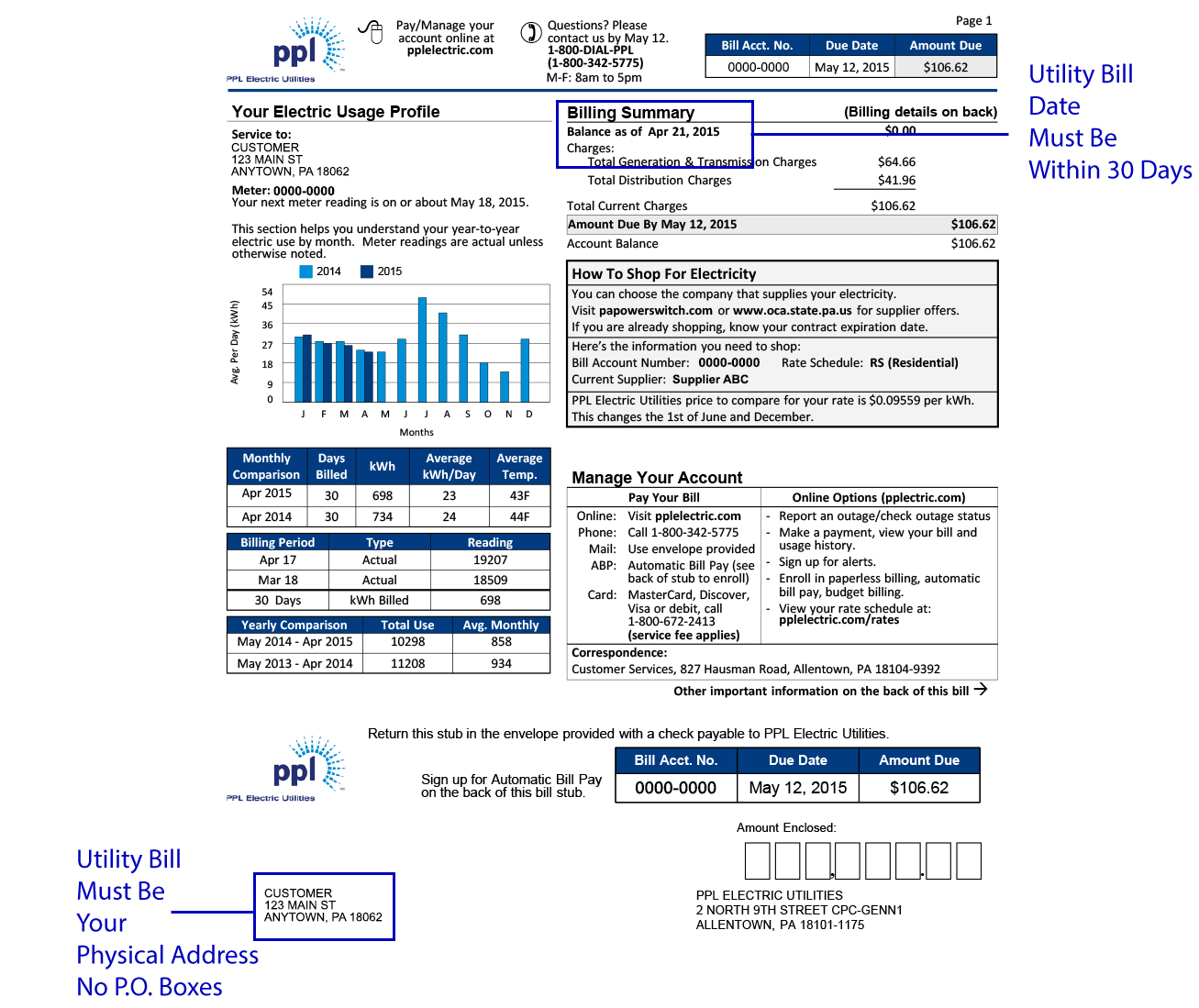 Utility Bill