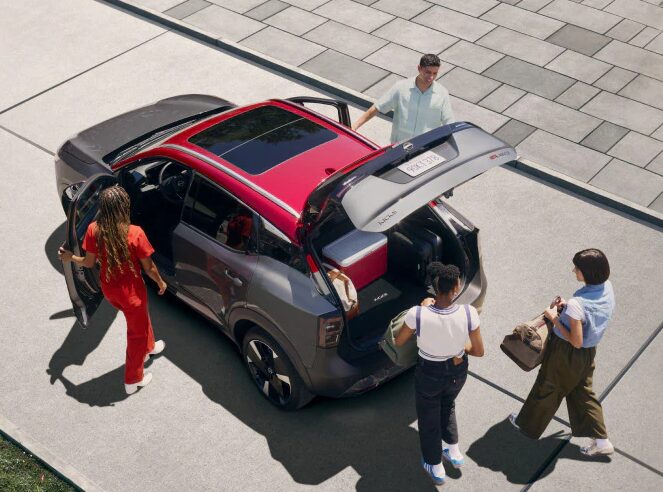 2025 Nissan Kicks aerial view of the cargo space